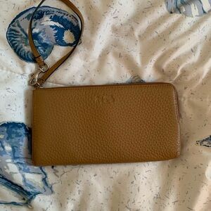 Coach Brown Leather Wristlet